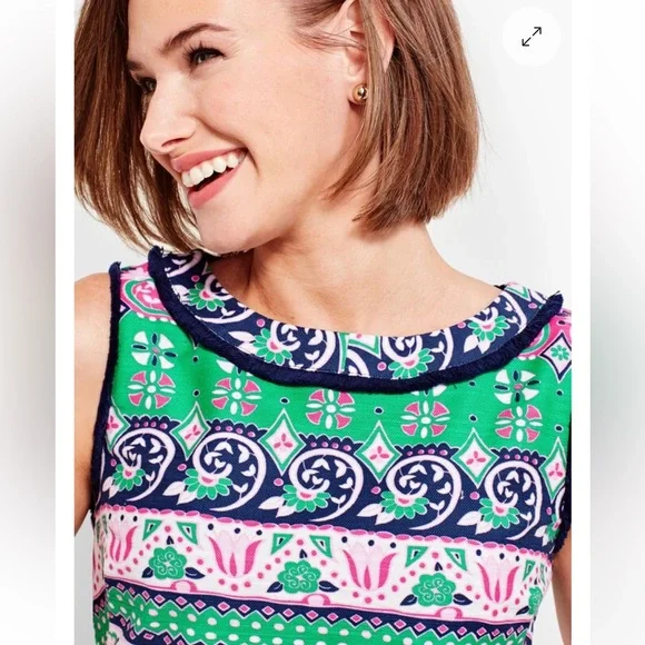 Talbots Fringed Sheath Dress - Picture 3 of 14